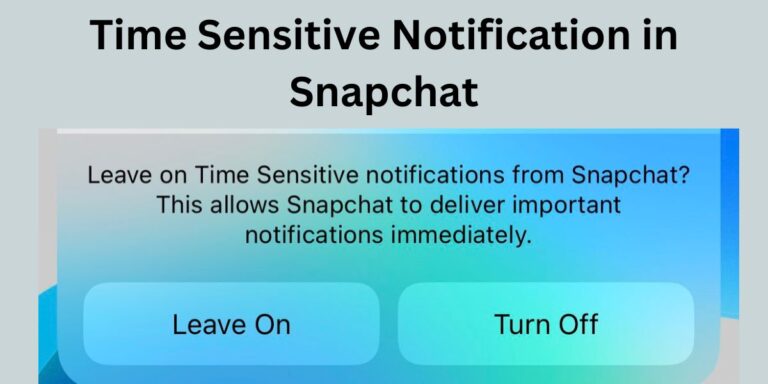 Time Sensitive Notification in Snapchat