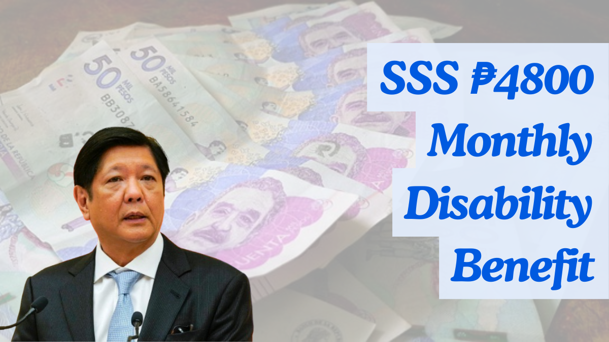 SSS ₱4800 Monthly Disability Benefit